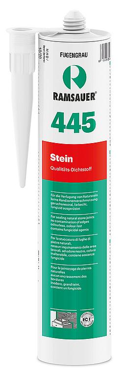 Neutralsilikon RAMSAUER 445 Stein + Sanitär [anthrazit] 310ml Kartusche