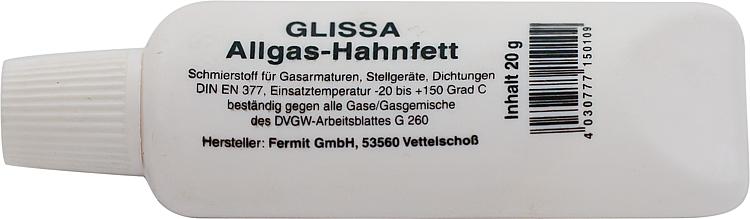 Allgas-Hahnfett GLISSA FERMIT 20g Tube