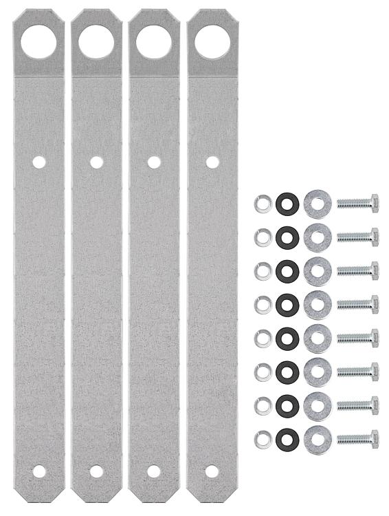 4 Aufhängelaschen für Decken- montage für Luftheizer LH120-930